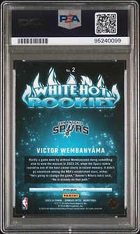 2023 Panini Donruss Optic White Hot Rookies 2 Victor Wembanyama Holo PSA 10