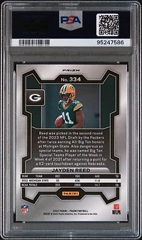 2023 Panini Prizm 334 Jayden Reed Disco Prizm PSA 10