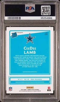 2020 Panini Donruss Optic 156 Ceedee Lamb Blue Scope PSA 10