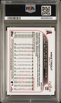 2022 Topps Chrome 200 Mike Trout Magenta Refractor PSA 10