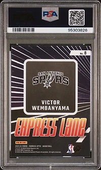 2023 Panini Donruss Optic Express Lane 8 Victor Wembanyama PSA 10