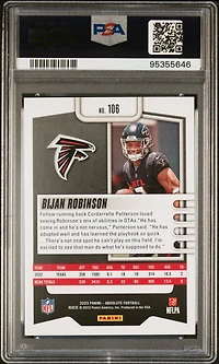 2023 Panini Absolute 106 Bijan Robinson PSA 10