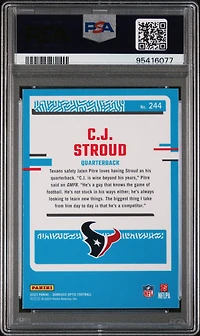2023 Panini Donruss Optic 244 Cj Stroud PSA