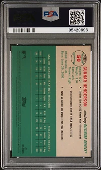2023 Topps Chrome Platinum Anniversary 50 Gunnar Henderson PSA 10