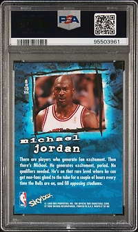 1997 Hoops Rock The House 6 Michael Jordan PSA 8
