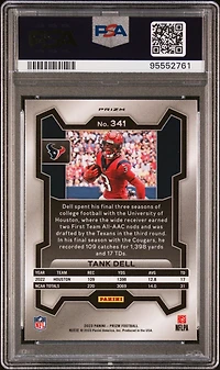 2023 Panini Prizm 341 Tank Dell Purple Pulsar PSA 10