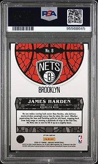 2020 Panini Mosaic Stained Glass 8 James Harden PSA 10