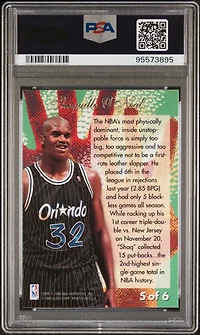 1994 Flair Rejectors 5 Shaquille O'neal PSA 10