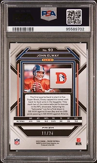 2022 Panini Prizm 93 John Elway Gold Sparkle PSA 10