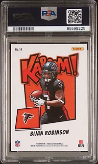 2023 Panini Absolute Kaboom! Horizontal 14 Bijan Robinson PSA 9