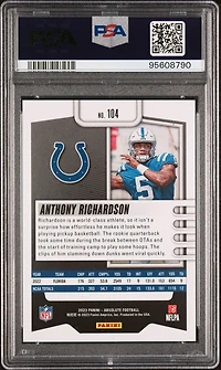 2023 Panini Absolute 104 Anthony Richardson Red Squares PSA 10