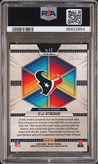 2023 Panini Mosaic Introductions I2 Cj Stroud Blue PSA 10