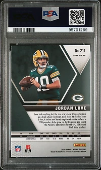 2020 Panini Mosaic 211 Jordan Love Camo Pink PSA 10