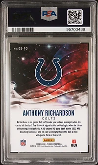 2023 Panini Phoenix Genies Ge10 Anthony Richardson PSA 9