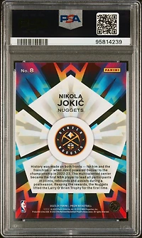 2023 Panini Prizm Kaleidoscopic 8 Nikola Jokic PSA 10