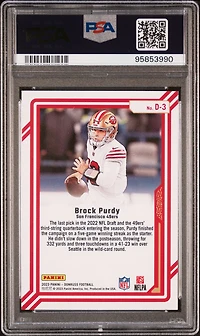 2023 Panini Donruss Dominators D3 Brock Purdy PSA 10