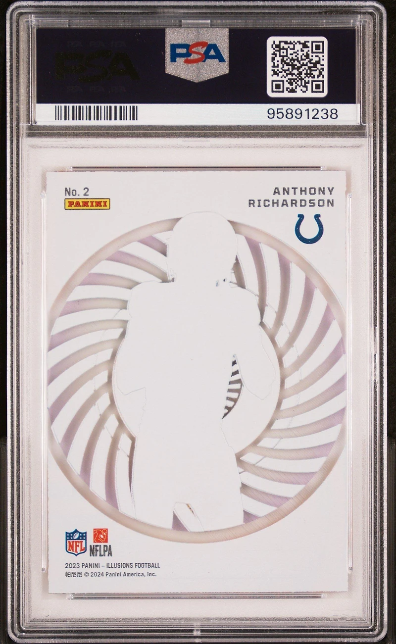 2023 Panini Illusions Mystique 2 Anthony Richardson Orange PSA 10
