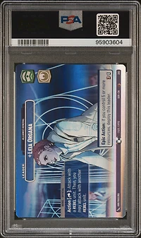 2024 Star Wars: Unlimited Spark Of Rebellion 260 Leia Organa, Alliance General Showcase PSA 9