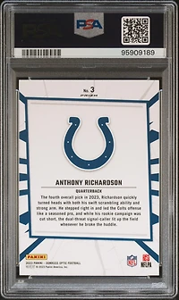 2023 Panini Donruss Optic My House! 3 Anthony Richardson PSA 10