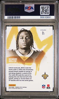 2023 Panini Donruss Optic Rookie Kings 11 Kendre Miller PSA 10