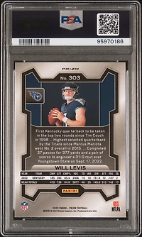 2023 Panini Prizm 303 Will Levis Variation PSA 10