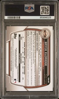 2023 Bowman Draft Chrome Prospect Autograph Cdabe Bryce Eldridge Aqua Lava PSA 10