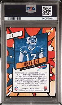 2023 Panini Absolute Explosive 6 Josh Allen PSA 9