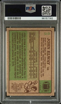 1984 Topps 63 John Elway PSA 9
