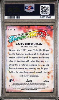 2023 Topps Chrome Future Stars Fs16 Adley Rutschman PSA 10