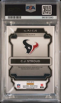 2023 Panini Prizm Premier Jerseys Pjcjs Cj Stroud PSA 9