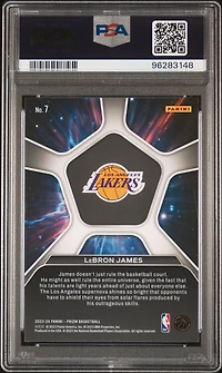 2023 Panini Prizm Deep Space 7 Lebron James PSA 10