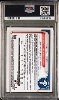 2024 Bowman Mega Box Chrome Prospects 27 Aidan Miller Gold Refractor PSA 10