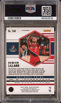 2020 Panini Mosaic 246 Damian Lillard Genesis PSA 9