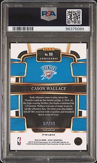 2023 Panini Select 88 Cason Wallace Purple Cracked Ice PSA 10