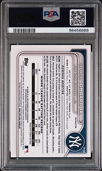 2024 Bowman Chrome Prospect Autographs Cpaglo George Lombard Jr. Refractor PSA 10