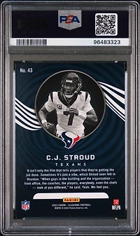 2023 Panini Illusions 43 Cj Stroud Trophy Collection Dots PSA 9