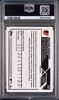 2023 Topps Gilded Collection Cast In Gold 151 Grayson Rodriguez PSA 10