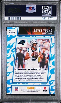 2023 Panini Donruss Optic Chain Reaction Crby Bryce Young PSA 10