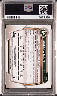 2023 Bowman Draft Chrome Prospect Autograph Cdajwi Jacob Wilson Hta Choice PSA 9