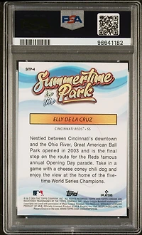 2024 Topps Chrome Summertime In The Park 4 Elly De La Cruz PSA 10