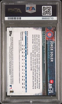 2015 Topps Chrome Autograph Rookies Ar-js Jorge Soler Refractor PSA 9