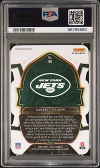 2022 Panini Select 88 Garrett Wilson Die-cut Silver Prizm PSA 10
