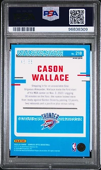 2023 Panini Donruss Optic 218 Cason Wallace Red Choice PSA 10