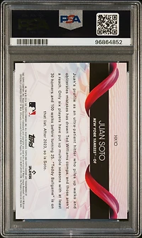 2024 Topps Chrome Helix Hx10 Juan Soto PSA 10