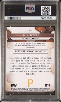 2023 Bowman's Best Top Prospects Tp22 Paul Skenes PSA 10