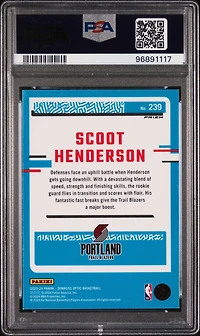 2023 Panini Donruss Optic 239 Scoot Henderson Hyper Pink PSA 10