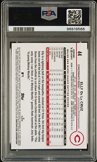 2024 Topps Chrome 44 Elly De La Cruz Pink Refractor PSA 9