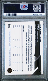 2023 Topps Chrome 1 Victor Wembanyama Negative Refractor PSA 9