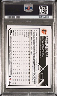 2023 Topps Chrome 2 Gunnar Henderson Sepia Refractor PSA 10