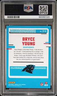 2023 Panini Donruss Optic 213 Bryce Young Stars PSA 9